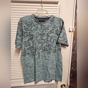 Free Planet Teal Floral Men's Tee